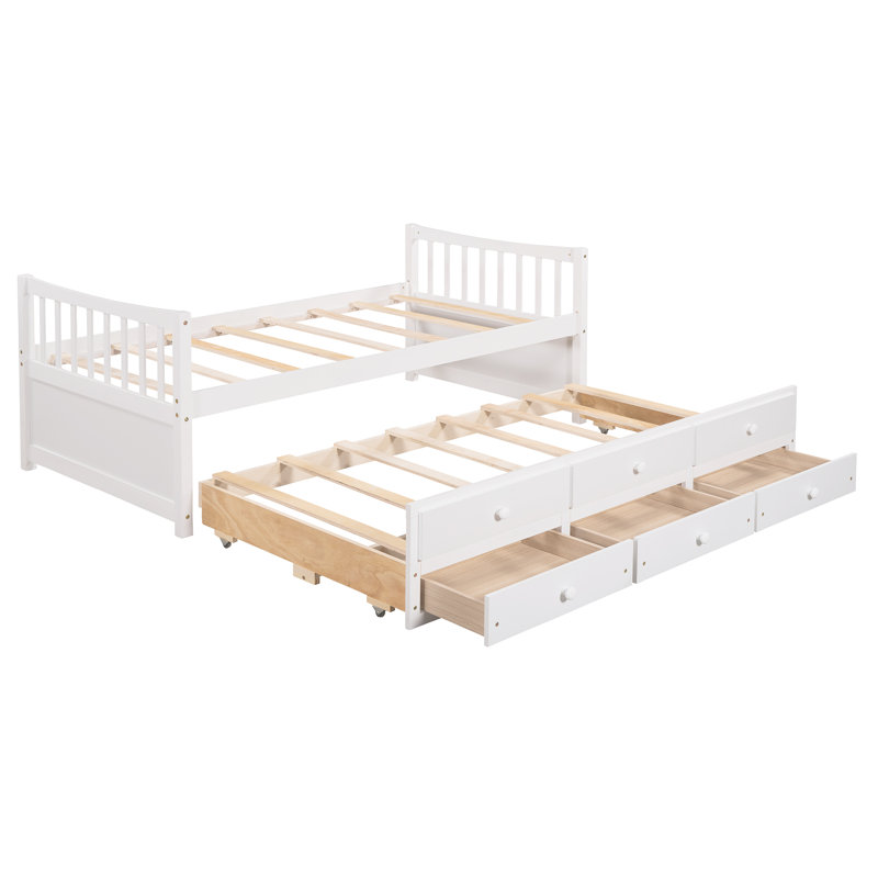 Harriet Bee Clayhatchee Solid Wood Storage Bed & Reviews | Wayfair