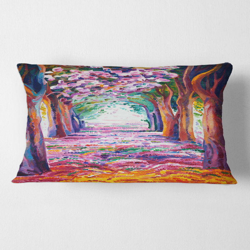 Flowering Spring Forest Rectangular Pillow Cover & Insert