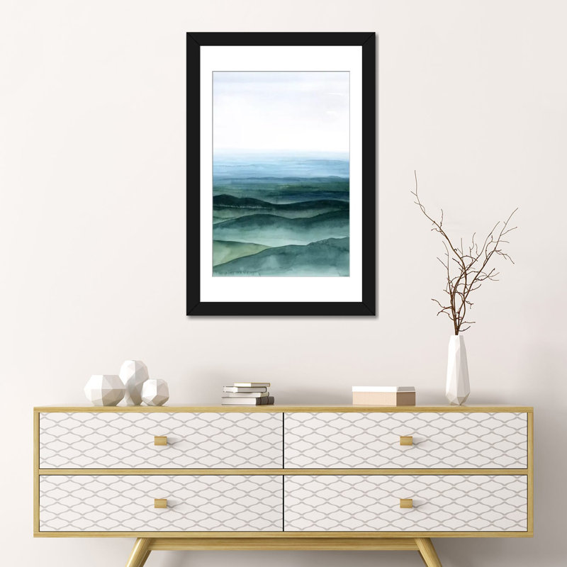 « plan view i », impression sur toile, Papier beaux-arts encadré noir, H 24 po x l 16 po x P 1 po, Blanc