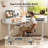 Height-Adjustable L-Shaped Standing Desk with Fabric Drawers, Electric Corner Computer Desk with Keyboard Tray,Home Office Desk with Space-Saving Work Surface,Stand-Up Desk with Monitor Stand-898763047