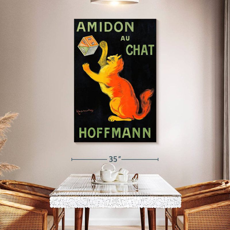 Brampt Amidon Au Chat, H 51 po x l 34 po