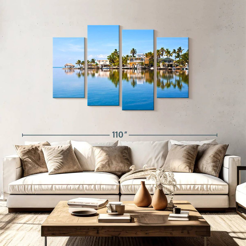 Gillard Key West Seaside Town, 48" H x 75" W