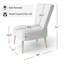 Chaise d'appoint rembourrée Cottage Retro