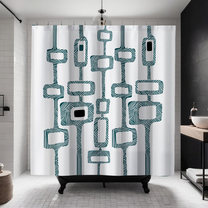 Coco Shower Curtain, Emerald