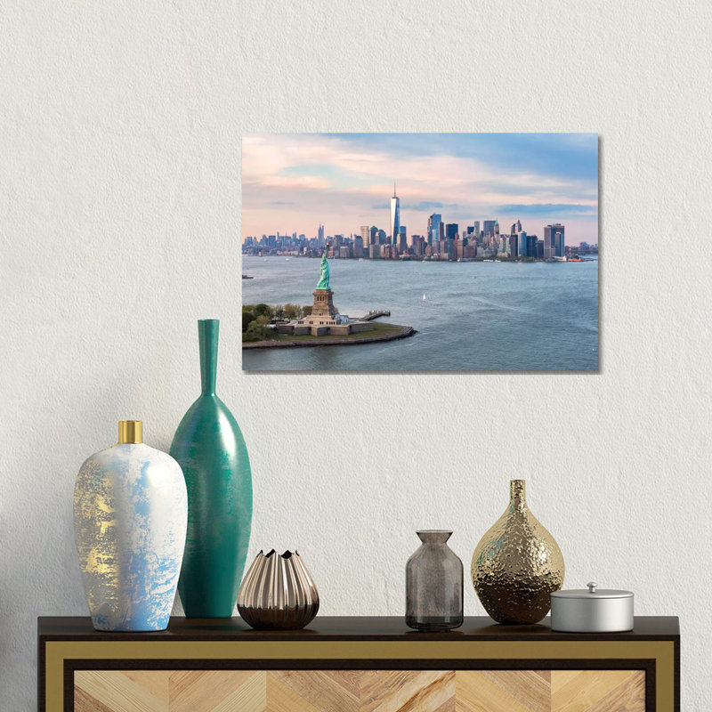 Gilded Storm III by Chris Paschke - Print on Canvas, 30.48 cm H x 45.72 cm W, Wrapped Canvas