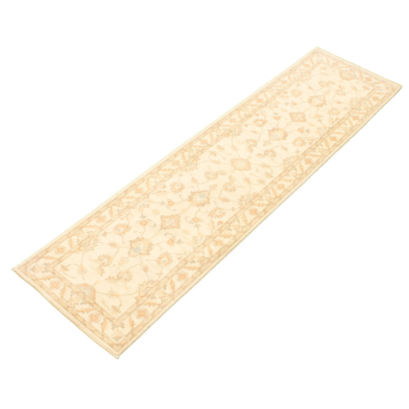 Devlon One-of-a-Kind 2'8" X 9'10" New Age Runner Wool Area Rug in Ivory