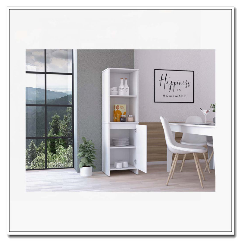 Forester 1-Shelf Pantry Cabinet White