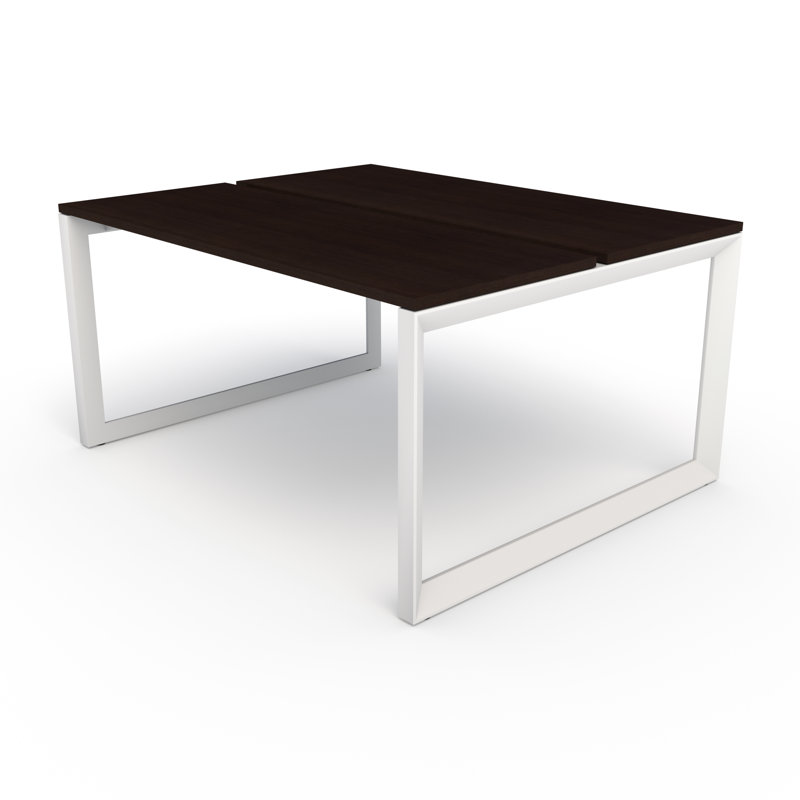 Pivit Benching Workstation, 30" H x 48" W x 60" D, Cafe/White