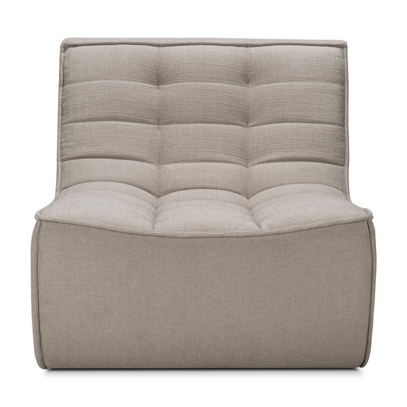 Armless Chair, Ecru Eco Cotton Blend