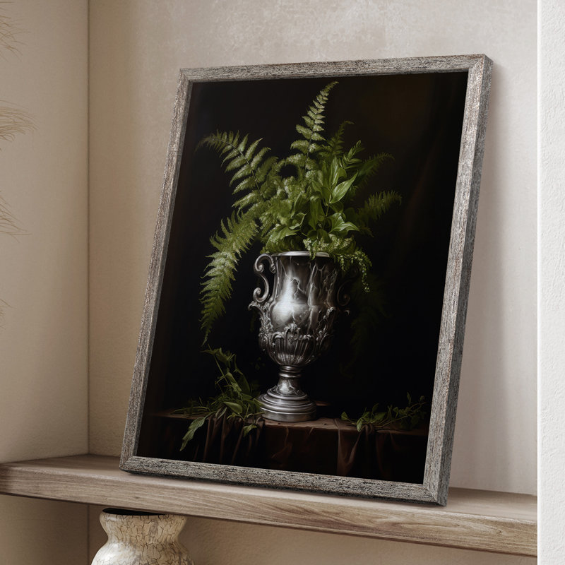 Reproduction encadrée FLORAL Series CCXII - bois massif, H 21 po x l 17 po