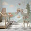 Papier peint chambre d'enfant animaux pastel-1302561427-1302561425