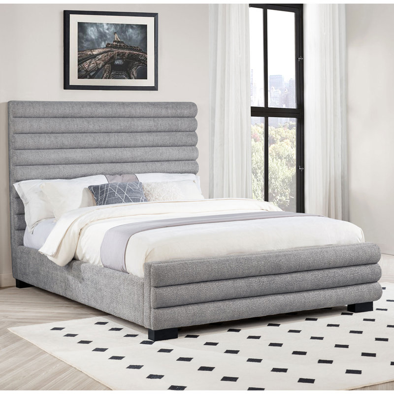 Grey Upholsteredbed