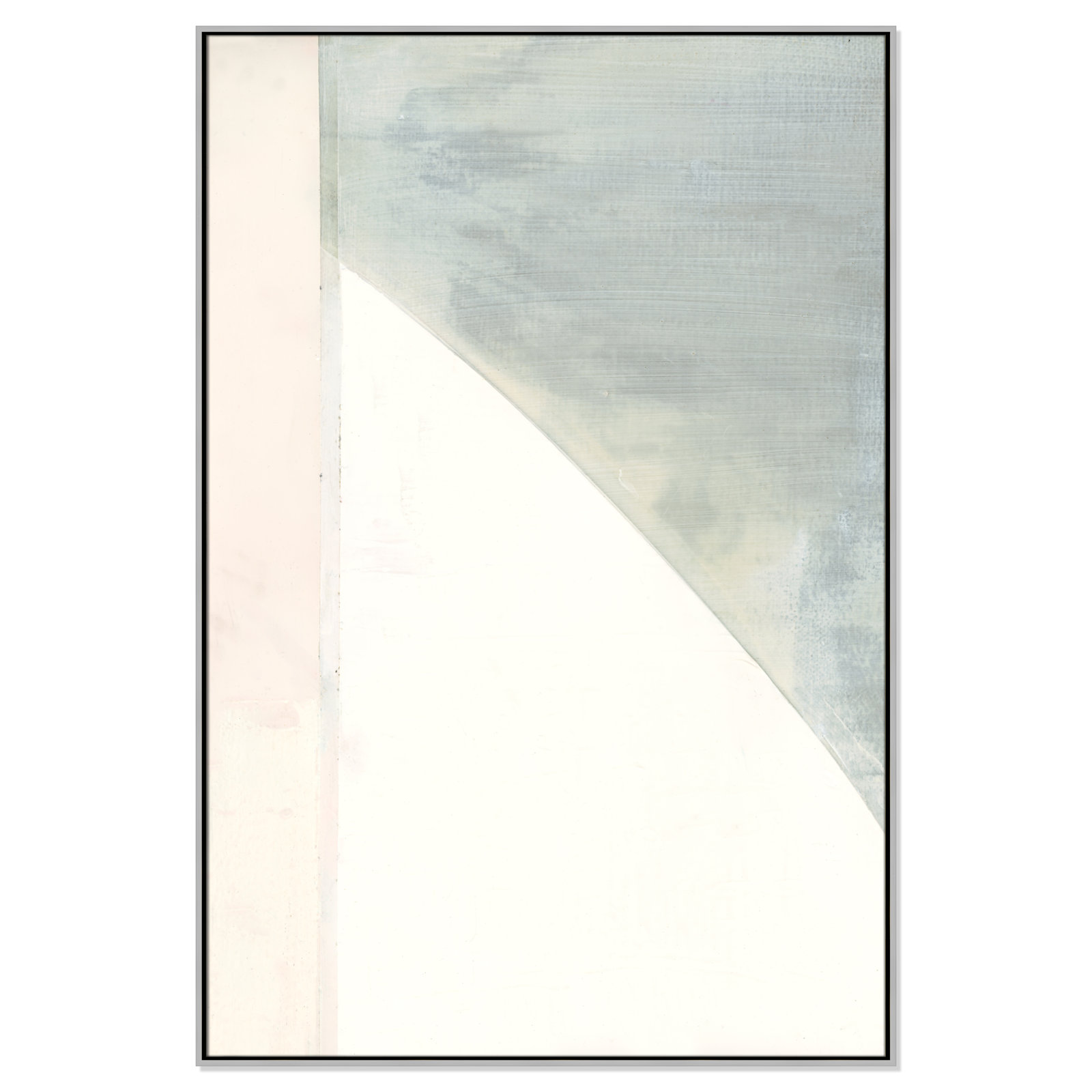 In Neutral I - Painting Print, Silver Framed Canvas, 61.5" H x 41.5" W x 2" D