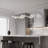 1-Copper Gold Wave Dimmable LED Pendant Light