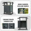 Chariots de gril pour l'extérieur avec rangement et roues, table portative en métal et armoire de rangement pour barbecue, terrasse, patio, cour arrière-649506589