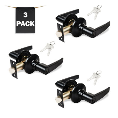 Keyed Entry Door Lever, Straight Handle