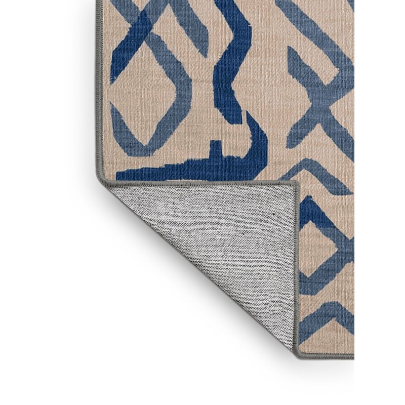 Machine Washable Gray Area Rug, Square 6'