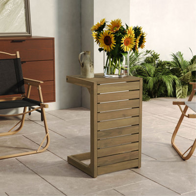Table de bout en C brun