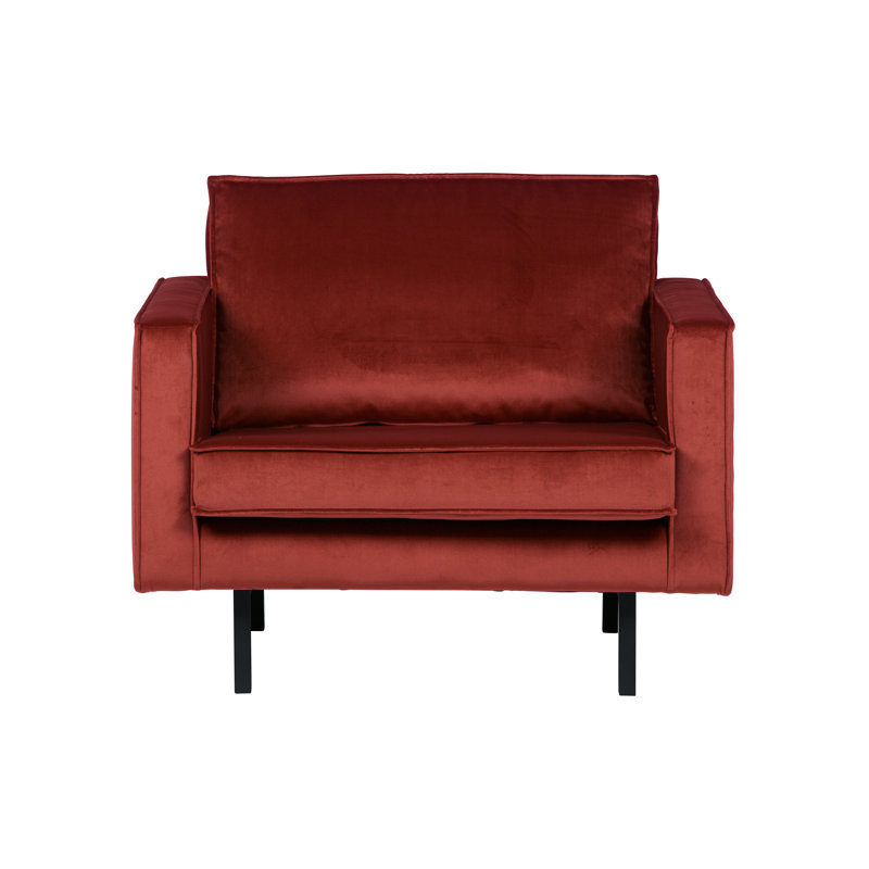 Velvet Armchair, Chestnut
