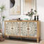 Buffet sculpté avec porte et pieds en bois massif-302515152-331747488