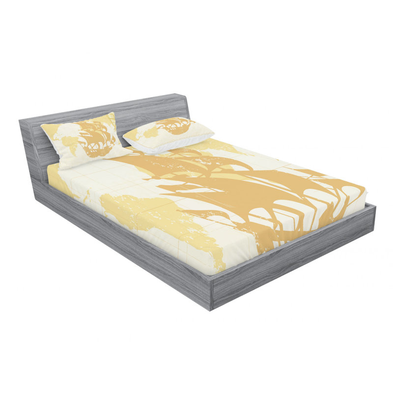 Microfiber Sheet Set, Queen Sheet Set with Fitted Sheet
