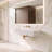 Pyramid 48" Wall Mounted Rectangular Solid Surface Bathroom Sink in Matte Finish, White, No Faucet Hole-362957919-339242658