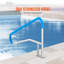 Barre de piscine en acier inoxydable 54 pouces avec plaque de base pour spa-108579773