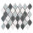 Handmade 9.53 in. x 10.83 in. Geometric Glossy Porcelain Mosaic Wall and Floor Tile-36932239