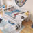 Wood Frame Full Size Daybed With Charging Station,LED Light And Storage Shelves-1854589296