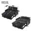 2 Seater Chenille Sofa Bed-1364813201