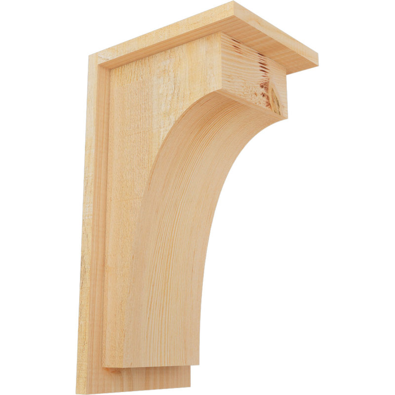 Corbeau brut Huntington avec plaque arrière, sapin Douglas, l 8 po x P 10 po x H 18 po, H 18 po x l 8 po x P 10 po