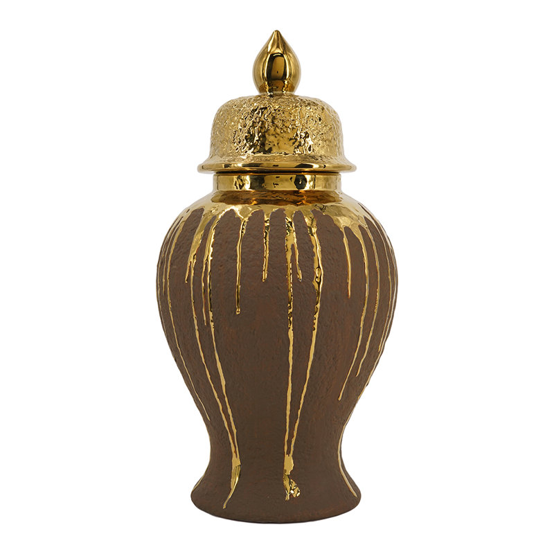 8.5X8.5X16.5" Ginger Jar, 16.3" H x 8.5" W x 8.5" D