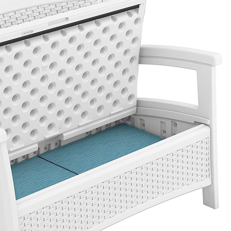 Elements 47'' Resin Outdoor Loveseat, White