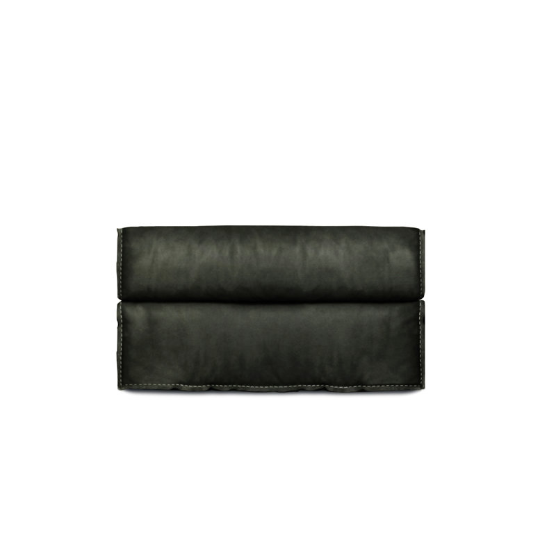 Melrose Leather Ottoman, Dark Cloud (Legends), Espresso