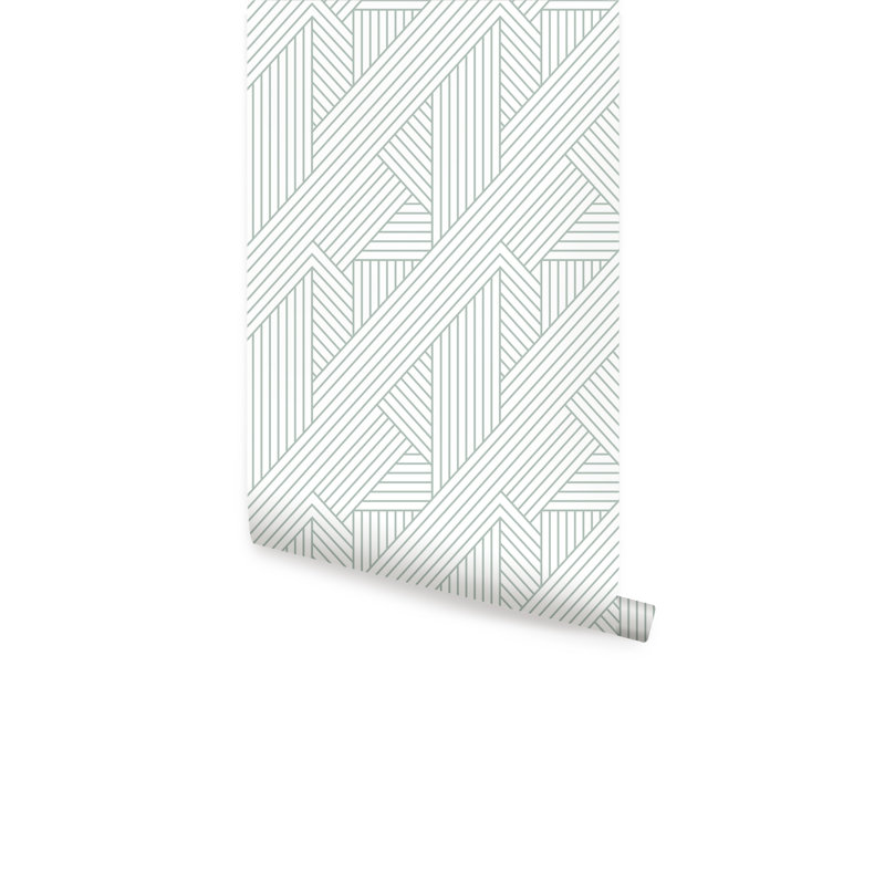 Carrelage de papier peint Williamstown, Laural, L 2 pi x L 18 pi