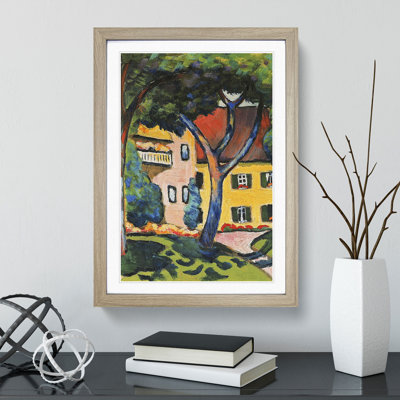 House in Tagersee by August Macke - Picture Frame Painting