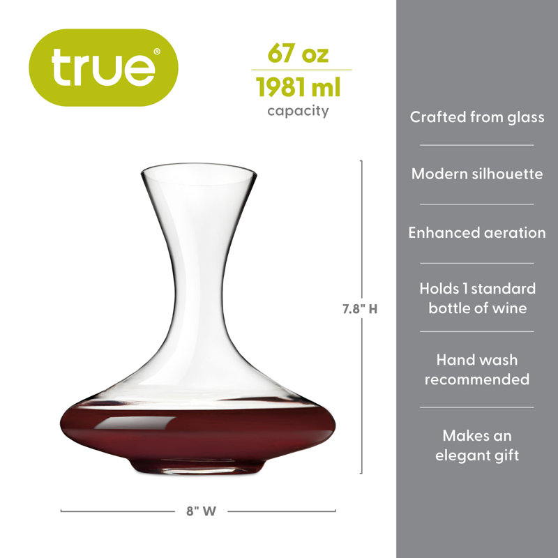 67oz. Glass Wine Decanter
