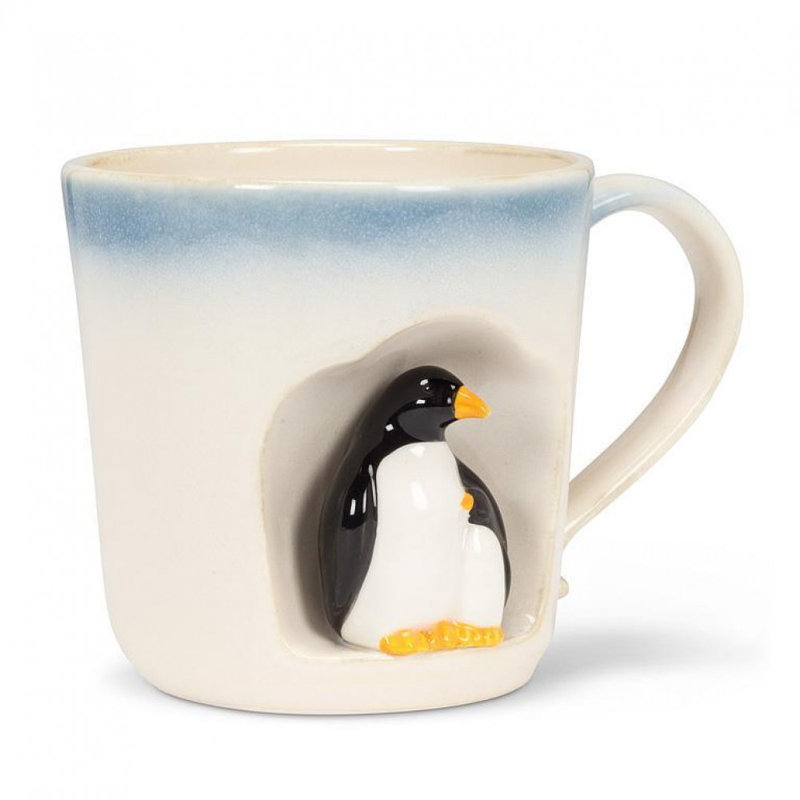 Tasse effilée Ombre avec pingouins