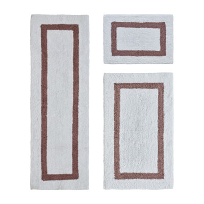 Atle Reversible Cotton Tufted Bath Rug Set