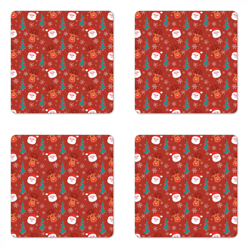 Square 4 Piece Coaster Set