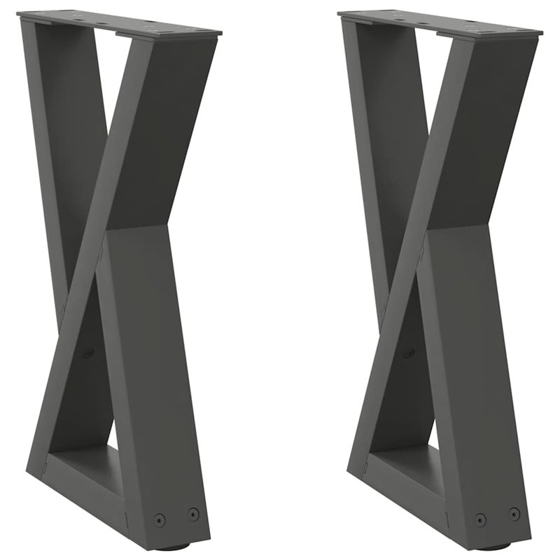 Table Leg, 43.3cm H x 38cm W, Anthracite