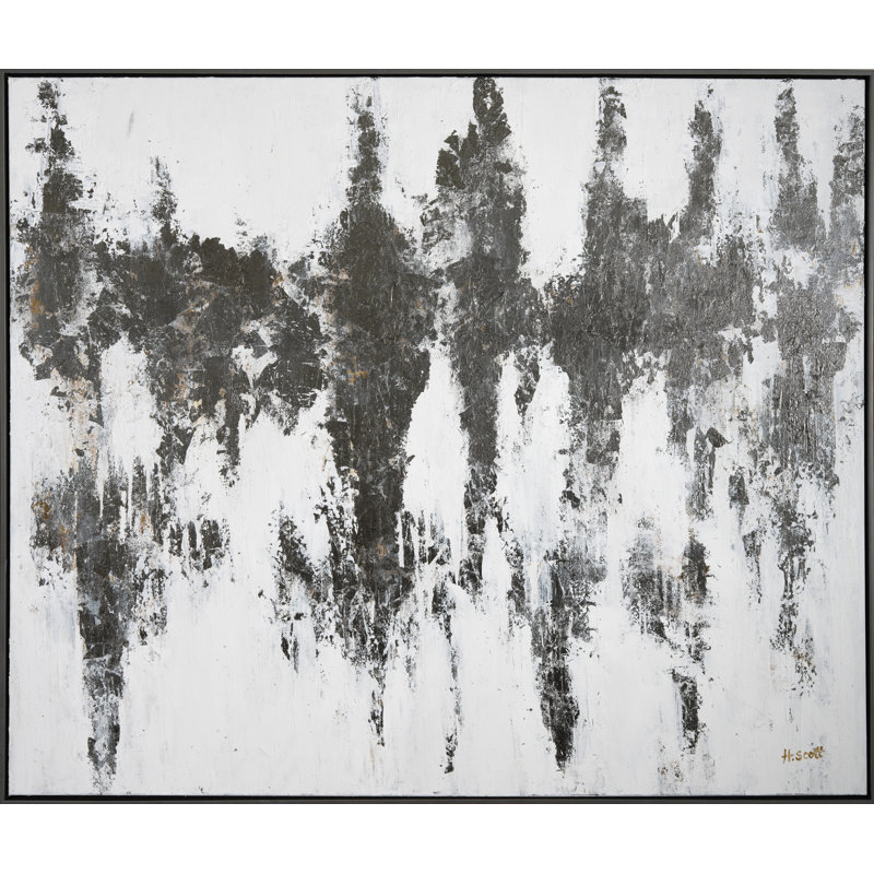 «Naturalize» par H. Scott - peinture sur toile à cadre flottant
