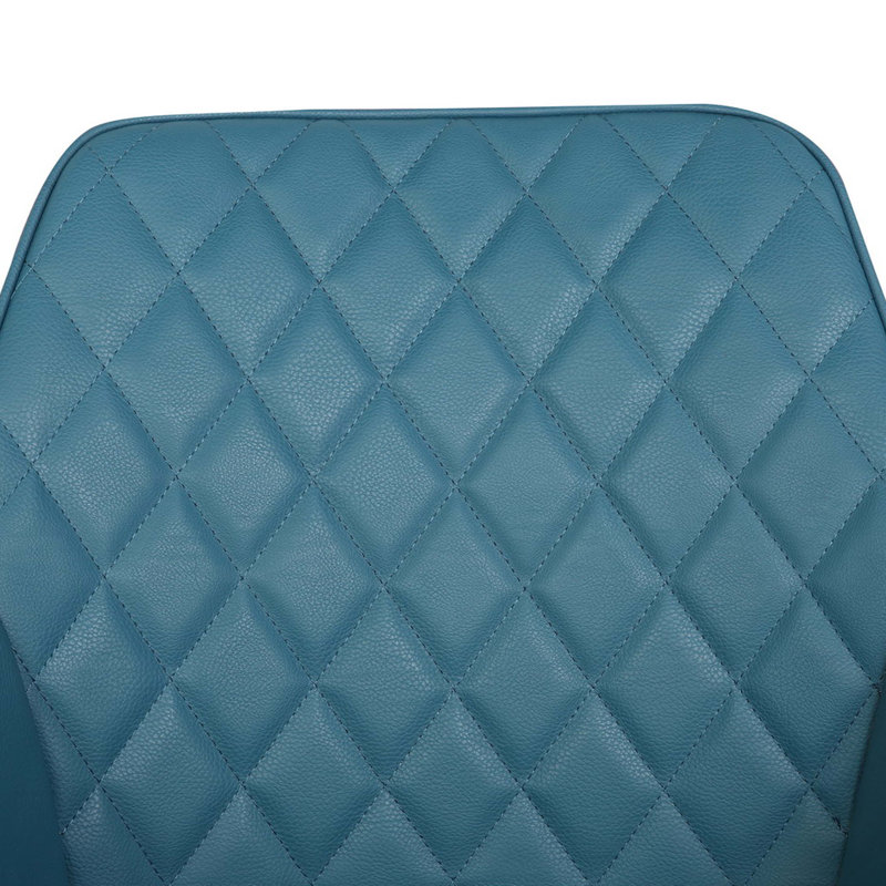 Faux Leather Armchair, Blue