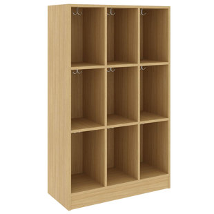 Armoire de rangement pour salle de classe triple à neuf compartiments