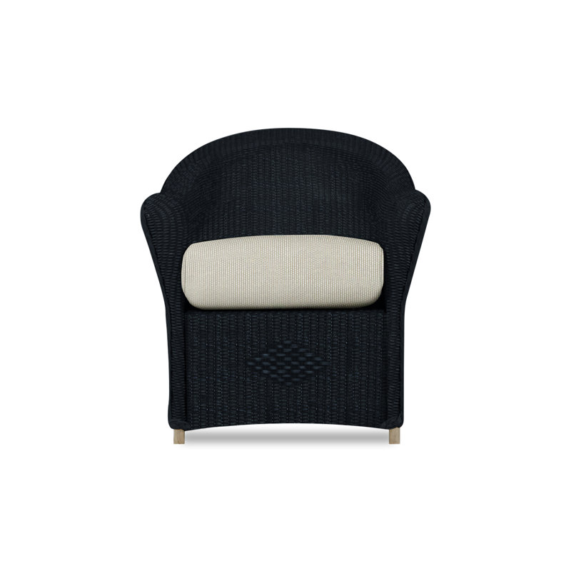 Reflections Outdoor Dining Armchair, Ebony, Remy Pebble