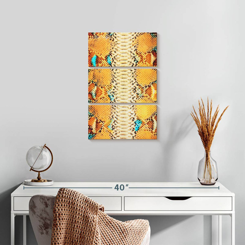 Brampt Python Snake Skin, 23" H x 14" W