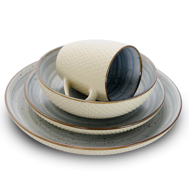 Bramblett Piece Stoneware Dinnerware Set - Service for 4