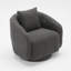 Fauteuil demi-tonneau pivotant l 28,5 po Bashar-898202286