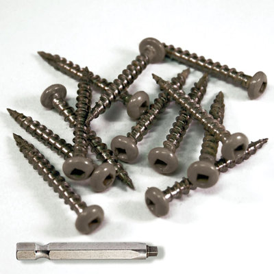 0.25" H x 4" W Stainless Steel Lattice Screws