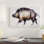 « wild verra » par mark adlington, reproduction d’impression sur toile tendue